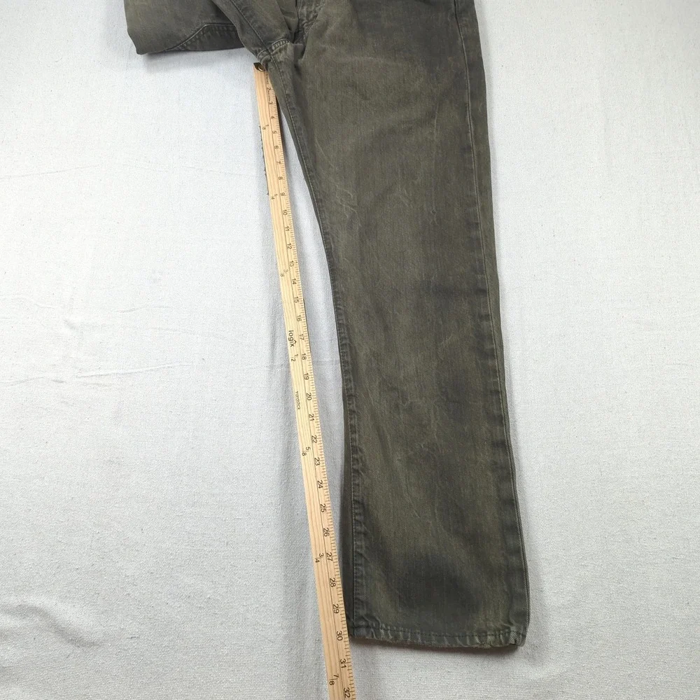 Polo Ralph Lauren Jeans Mens 34x30 Green Varick Slim Straight Preppy Casual